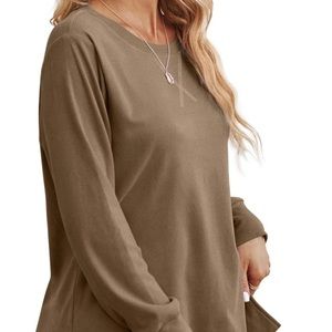 Sweatshirts for Women Casual Long Sleeve Crewneck Shirts Tunic Tops